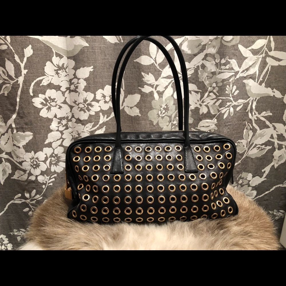 Beautiful Prada Grommet Bag